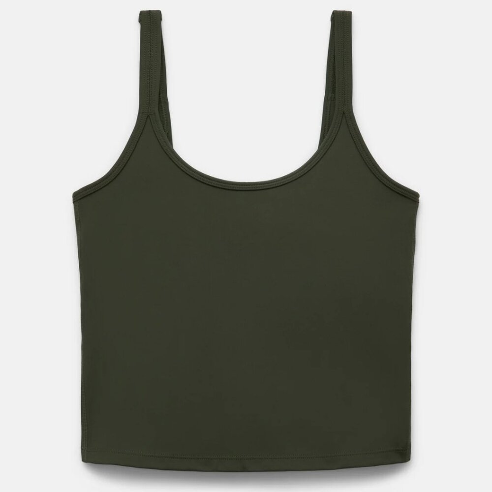 Girlfriend Collective Gemma Scoop Tank Terrace Green NWT Size Small Athletic